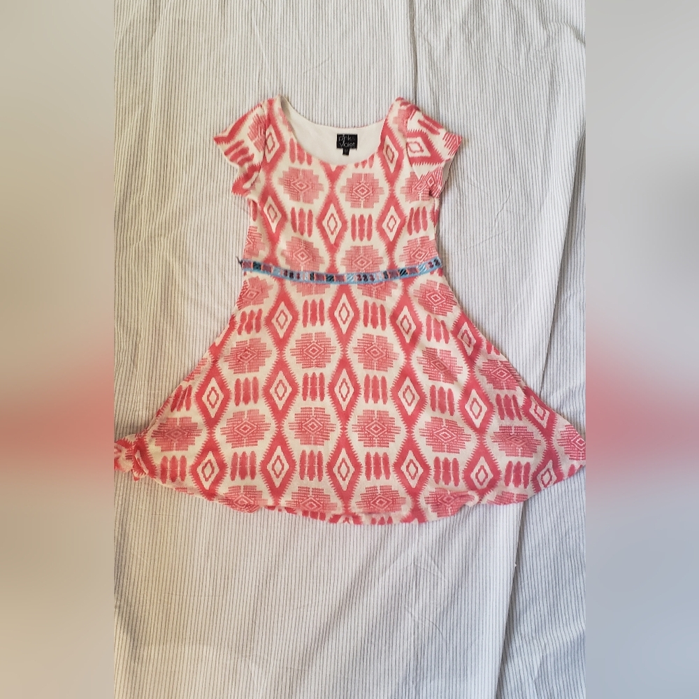 Girls native/aztec print dress